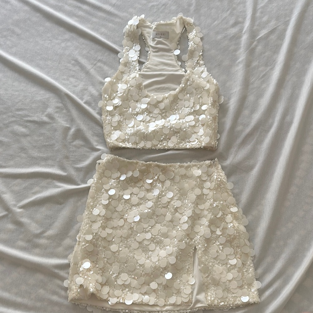 Meshki Ivory Sequin Set